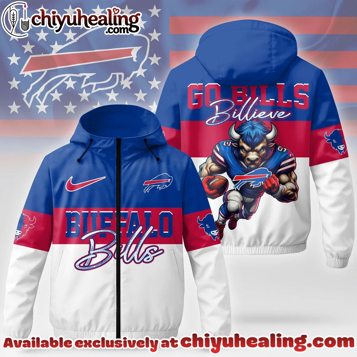 Buffalo Bills Windbreaker Jacket