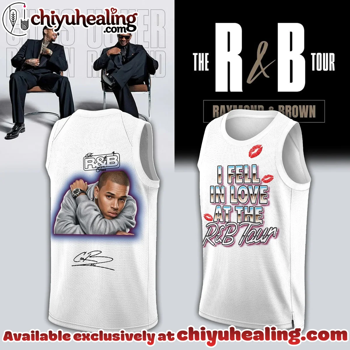 Chris Brown R&B Tour Signed Basketball Jersey - Series 7