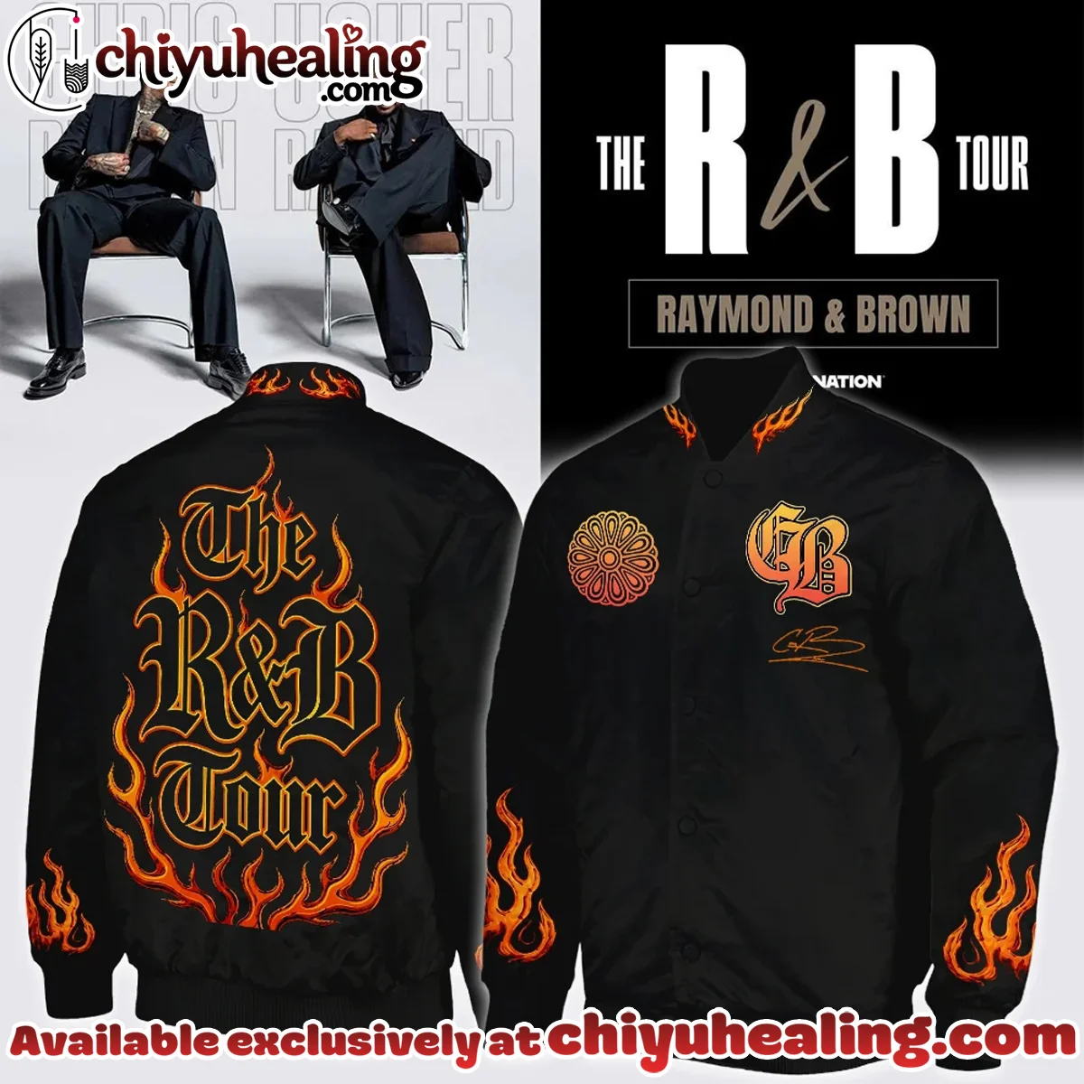 Chris Brown R&B Tour Signed Bomber Jacket - Series 2