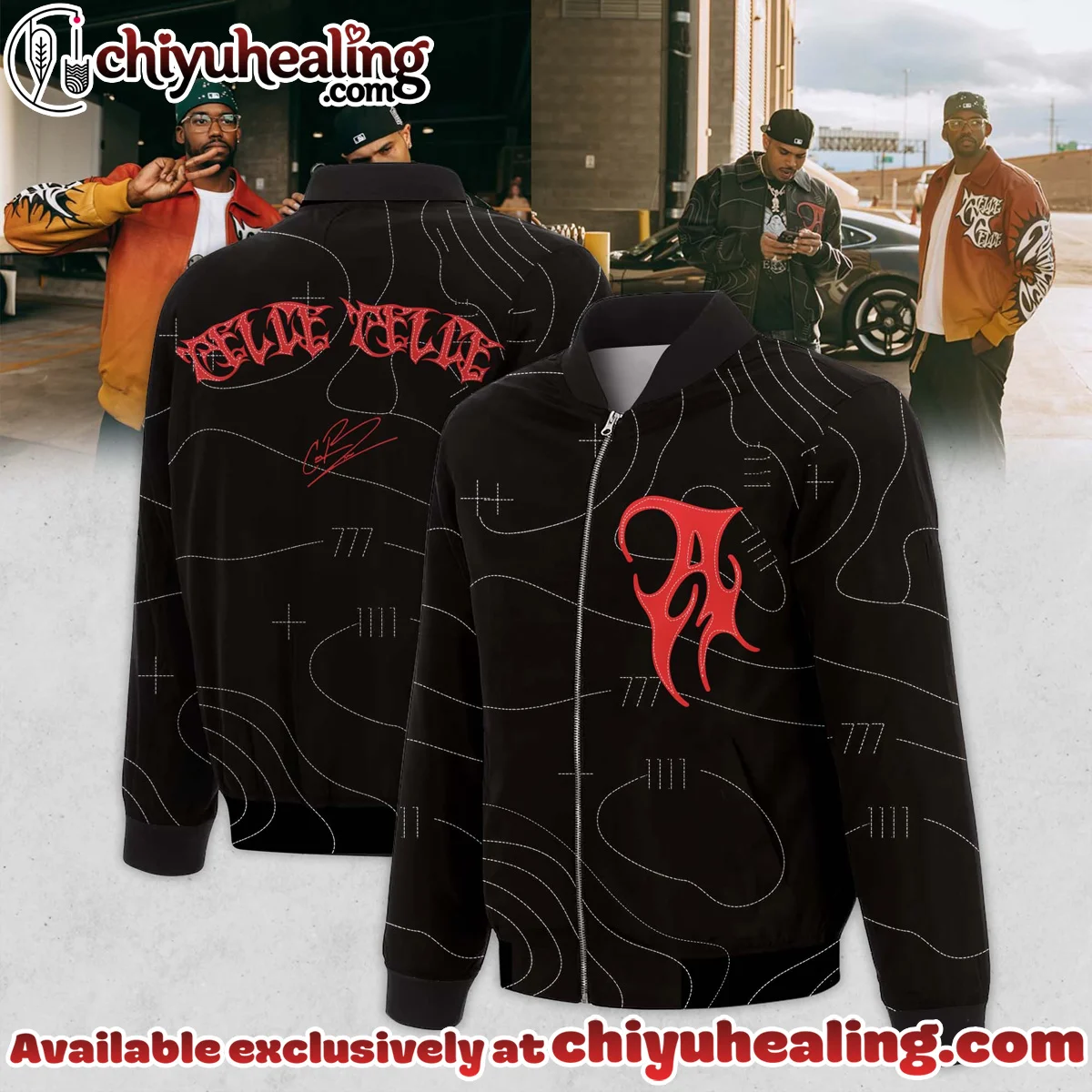 Chris Brown R&B Tour Signed Bomber Jacket (Style 8)