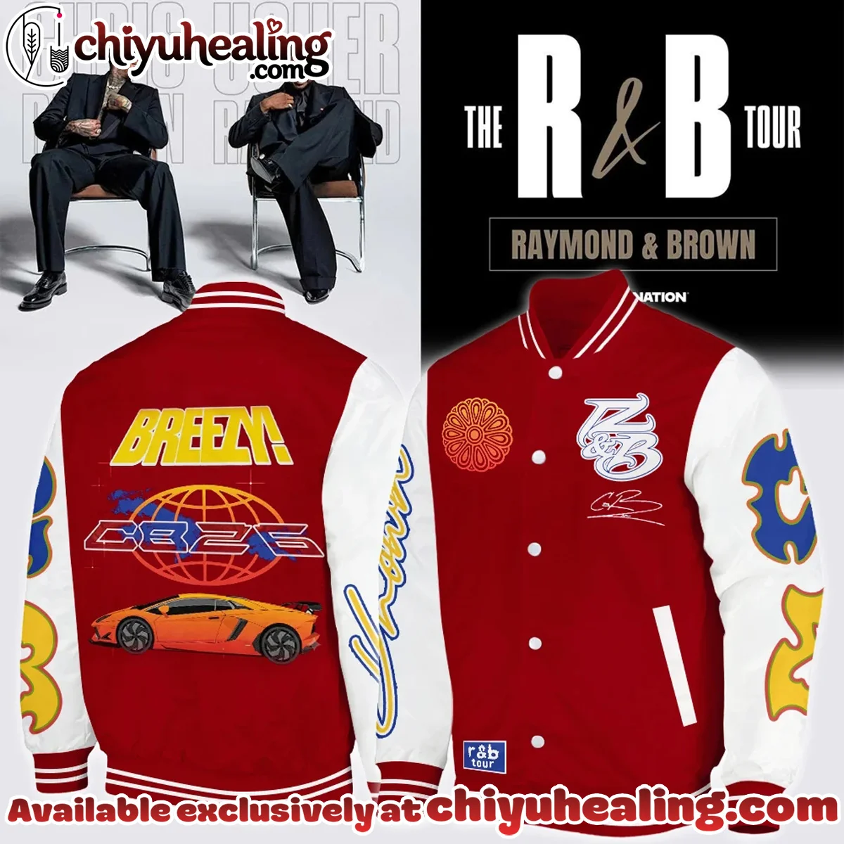 Chris Brown R&B Tour Signed Bomber Jacket - Variant 6