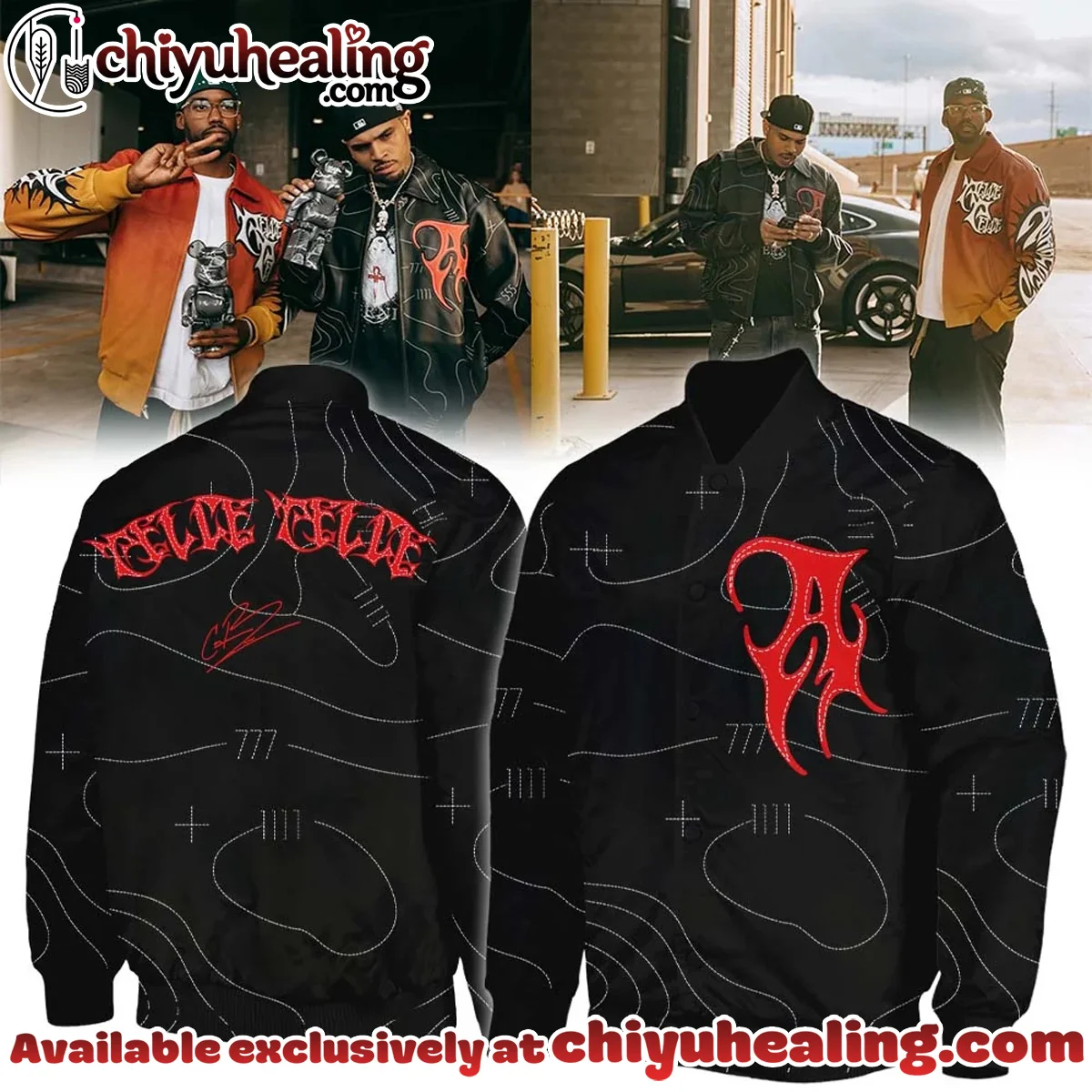 Chris Brown R&B Tour Signed Bomber Jacket - Variant 7