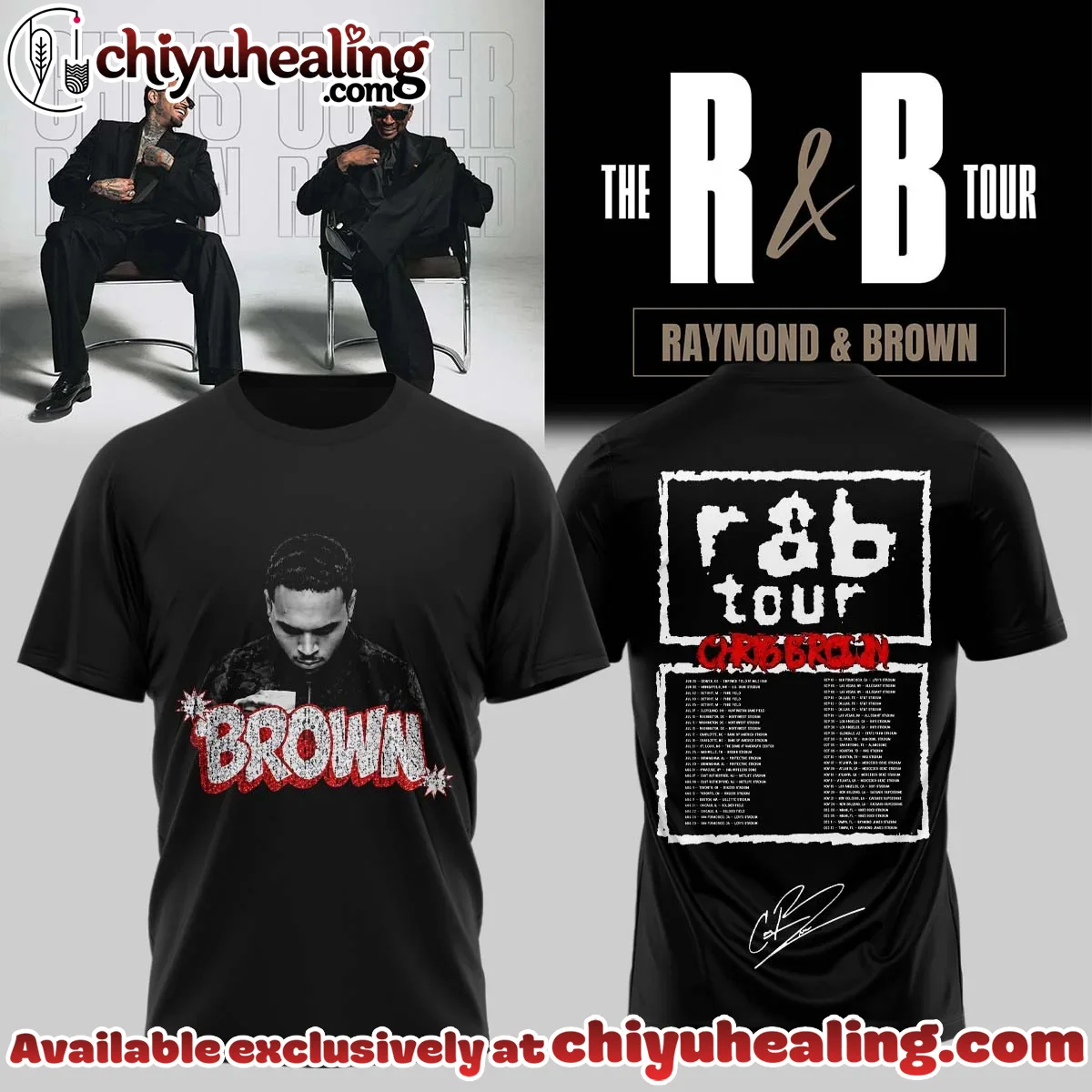 Chris Brown R&B Tour Signed Shirt & Hoodie [Drop 3]