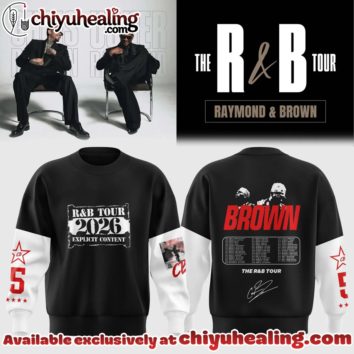 Chris Brown R&B Tour Signed T-Shirt & Hoodie [Batch 14]