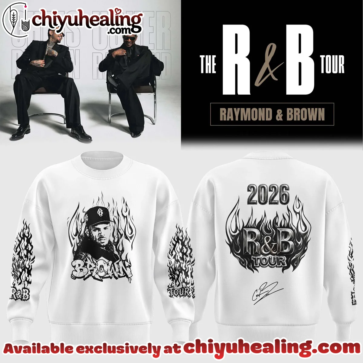 Chris Brown R&B Tour Signed T-Shirt & Hoodie (Design 13)