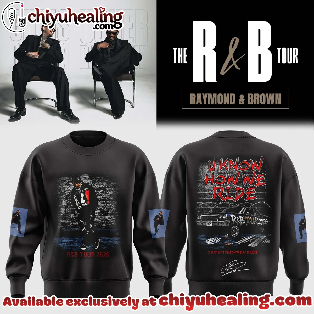 Chris Brown R&B Tour Signed T-Shirt & Hoodie - Part 10