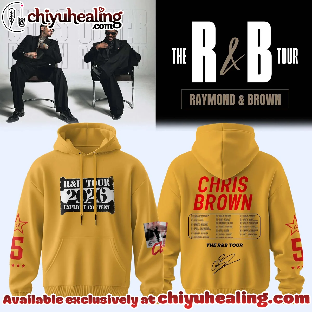 Chris Brown R&B Tour Signed T-Shirt & Hoodie - Variant 5