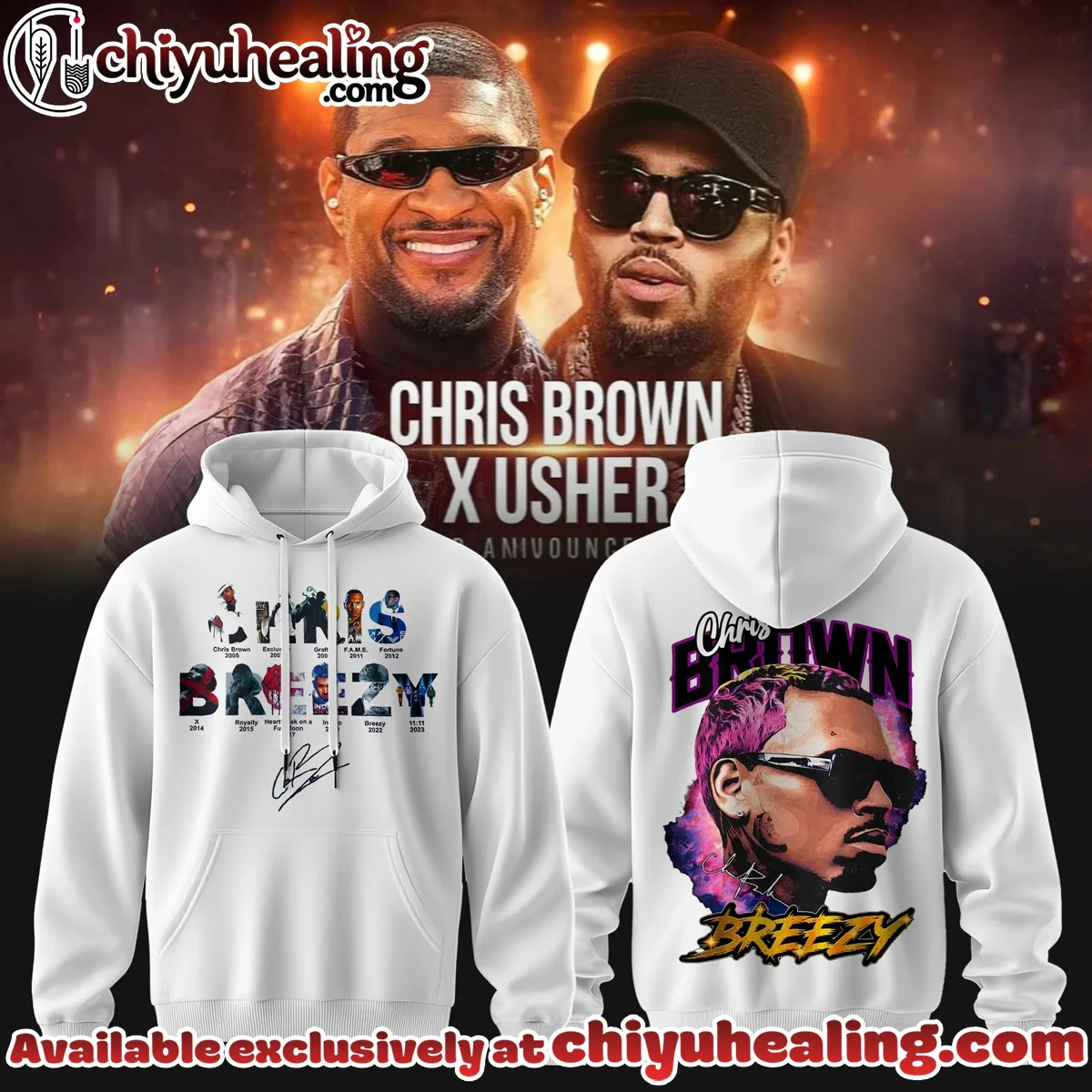 Chris Brown x Raymond Usher R&B Tour T-Shirt & Hoodie [Drop 4]