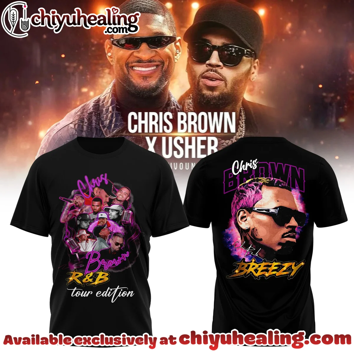 Chris Brown x Raymond Usher R&B Tour T-Shirt & Hoodie - Part 2