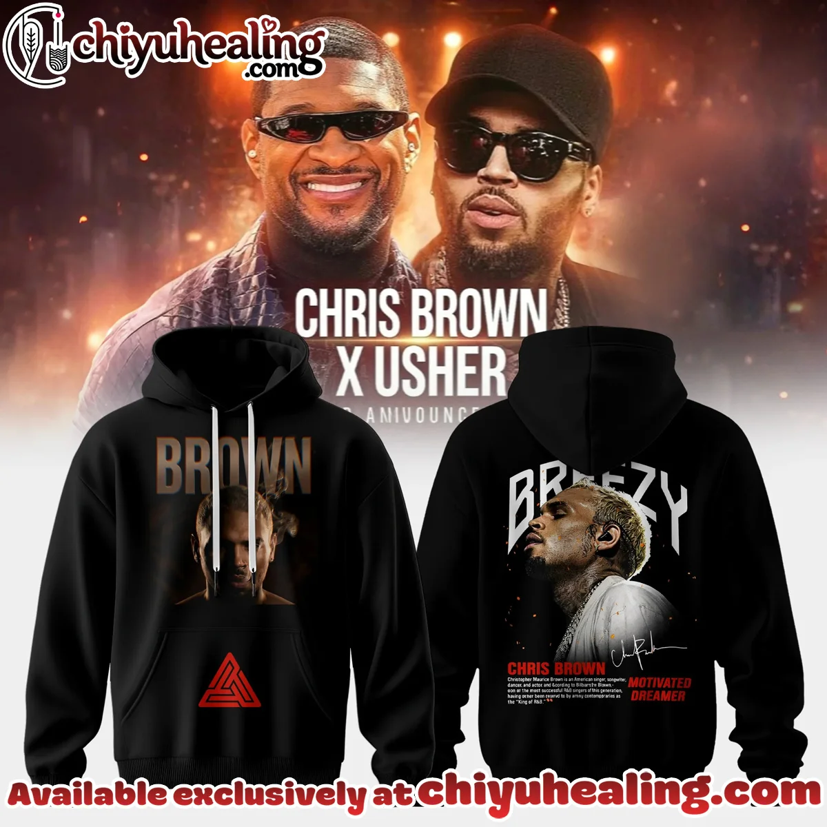 Chris Brown x Raymond Usher R&B Tour T-Shirt & Hoodie - Part 2
