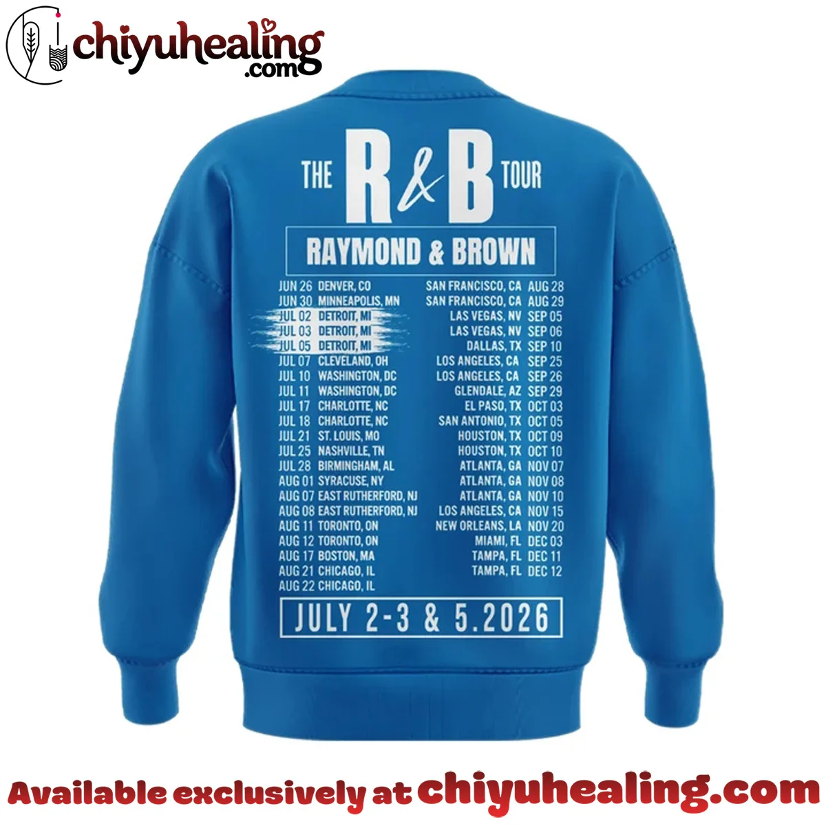 Chris Brown x Usher Raymond x Detroit Lions The R&B Tour Shirt & Hoodie (Style 1) Chris Brown x Usher Raymond x Detroit Lions The R&B Tour Shirt & Hoodie (Style 1)