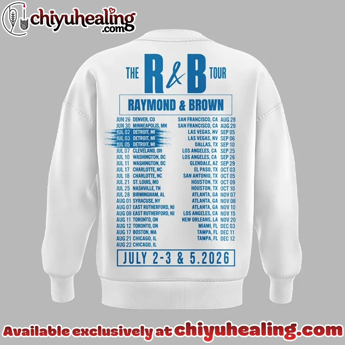 Chris Brown x Usher Raymond x Detroit Lions The R&B Tour T-Shirt & Hoodie - Part 2 Chris Brown x Usher Raymond x Detroit Lions The R&B Tour T-Shirt & Hoodie - Part 2