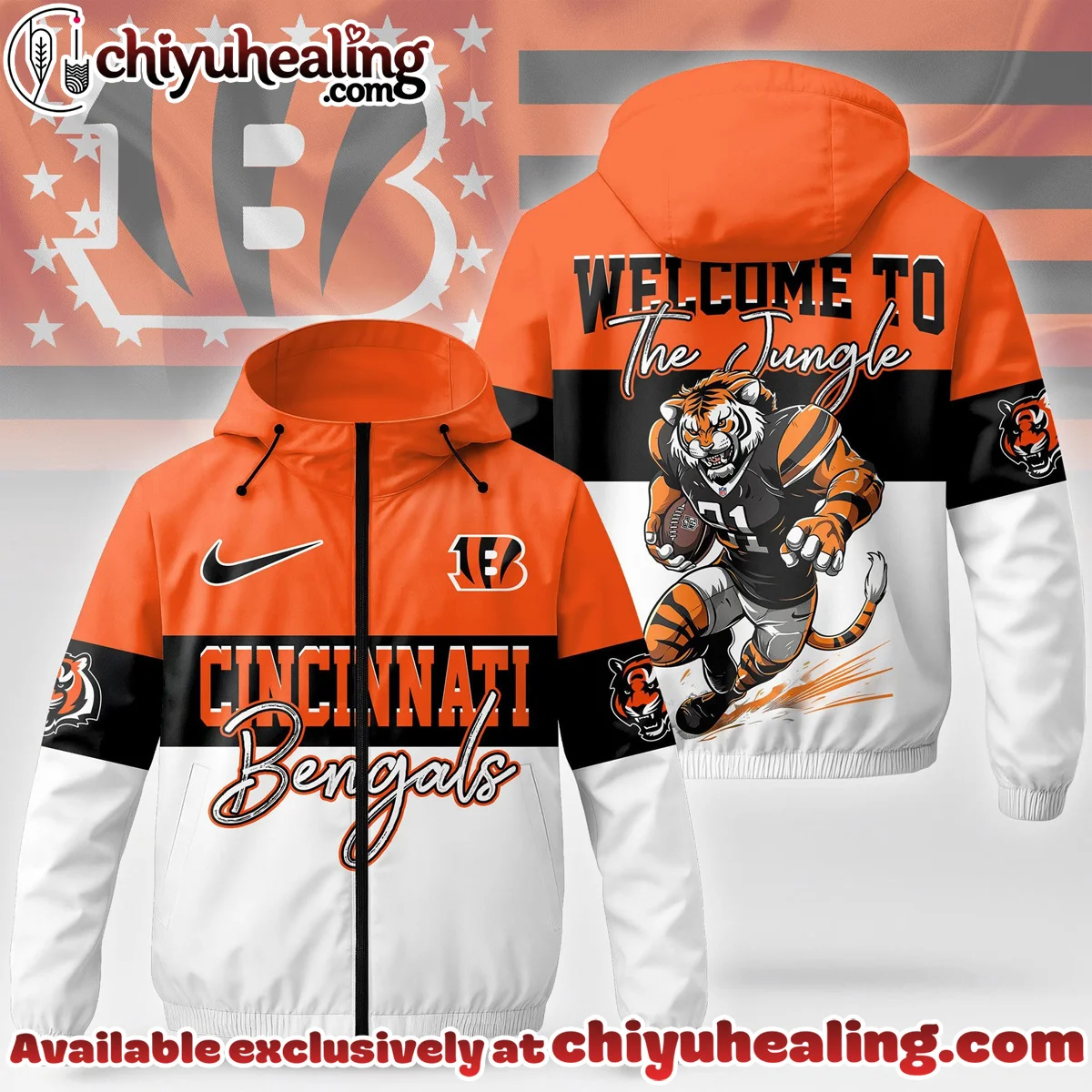 Cincinnati Bengals Windbreaker Jacket