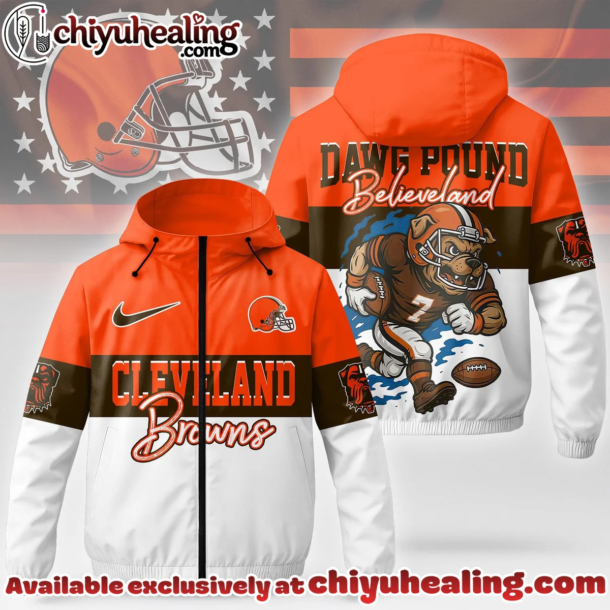 Cleveland Browns Windbreaker Jacket