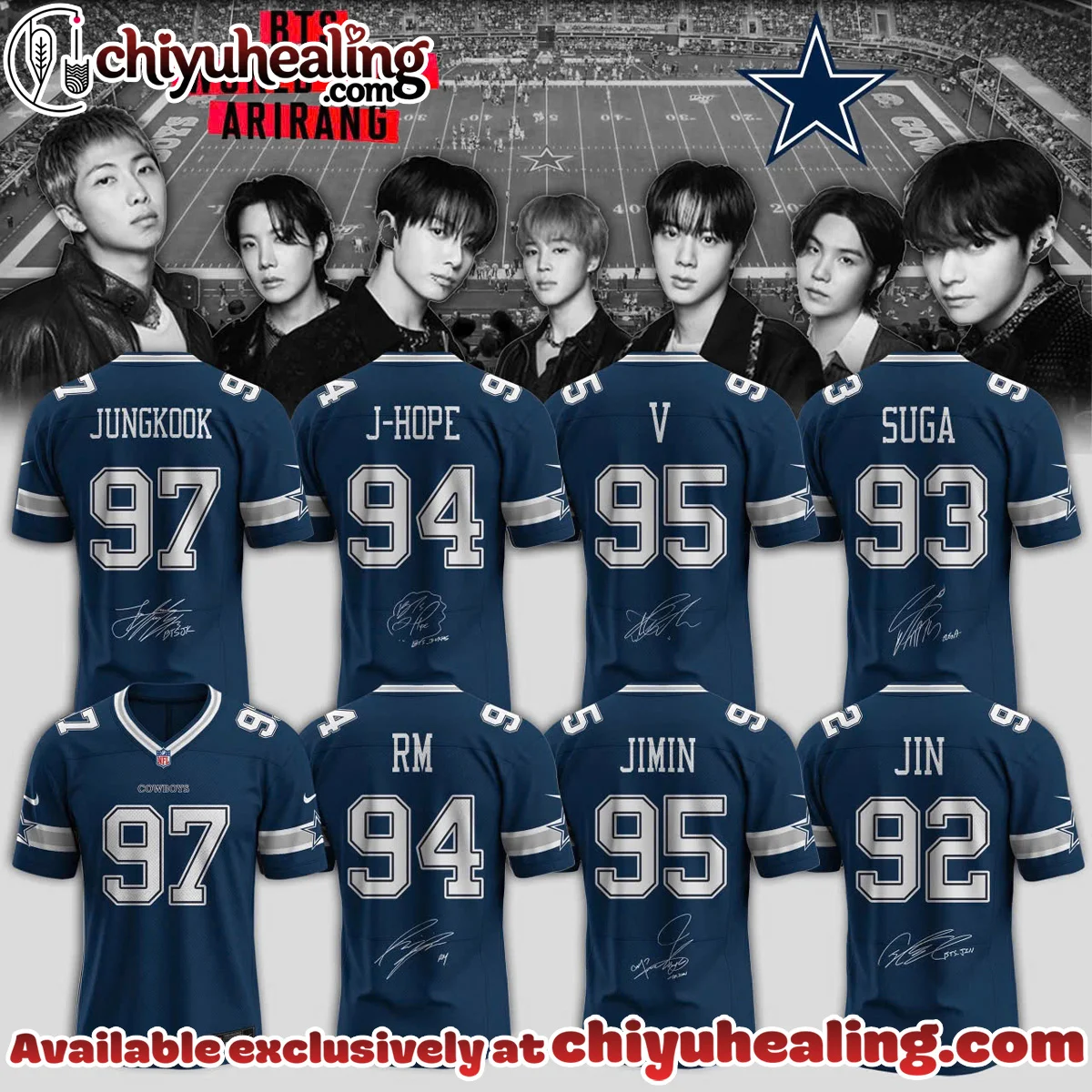 DAL x BTS Football Jersey