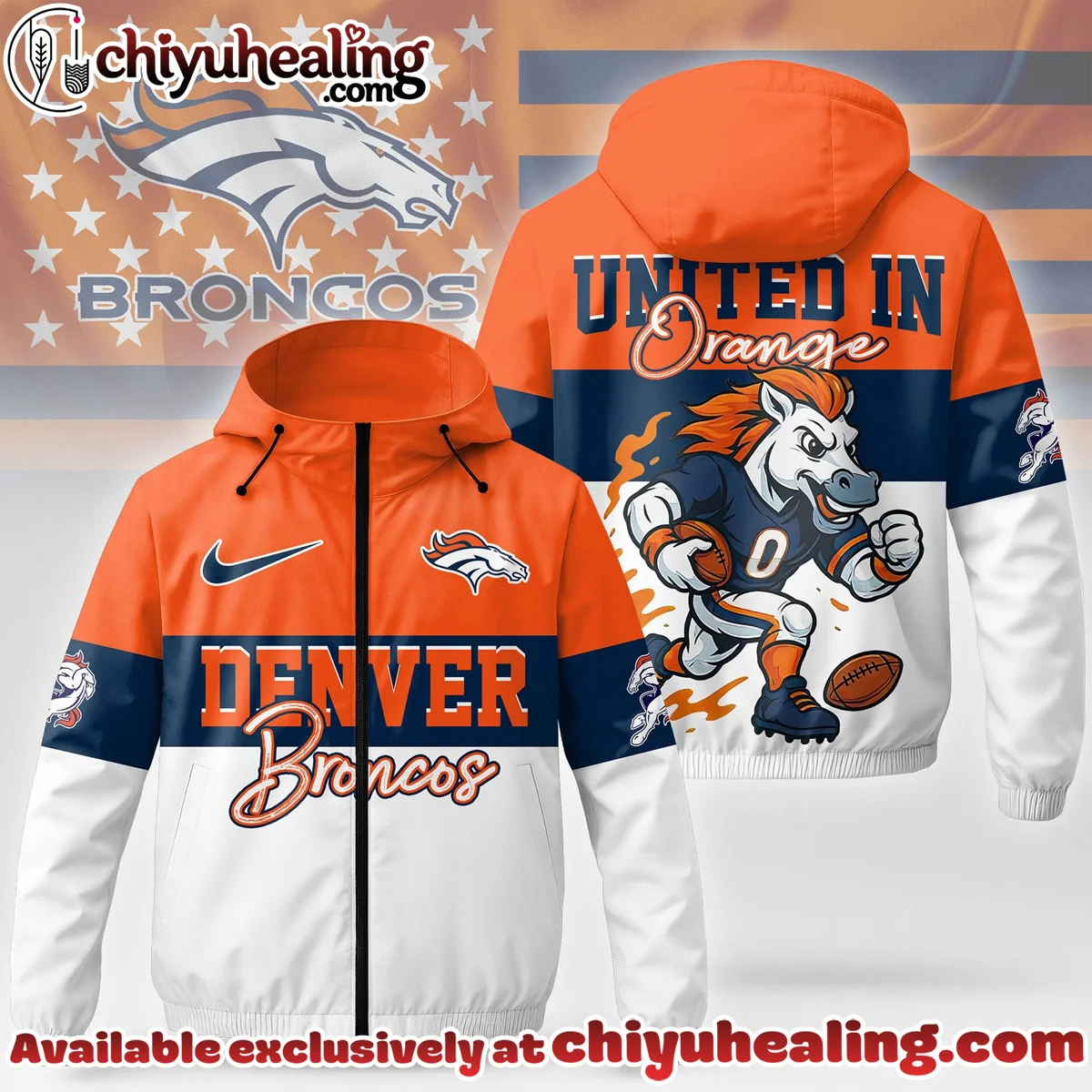 Denver Broncos Windbreaker Jacket