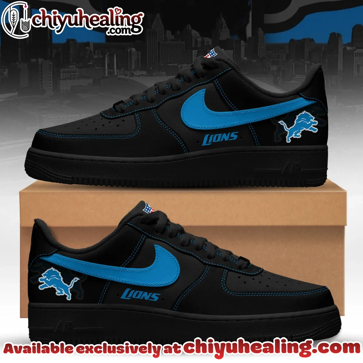 Detroit Custom Air Force 1 & Jordan 1 Shoes