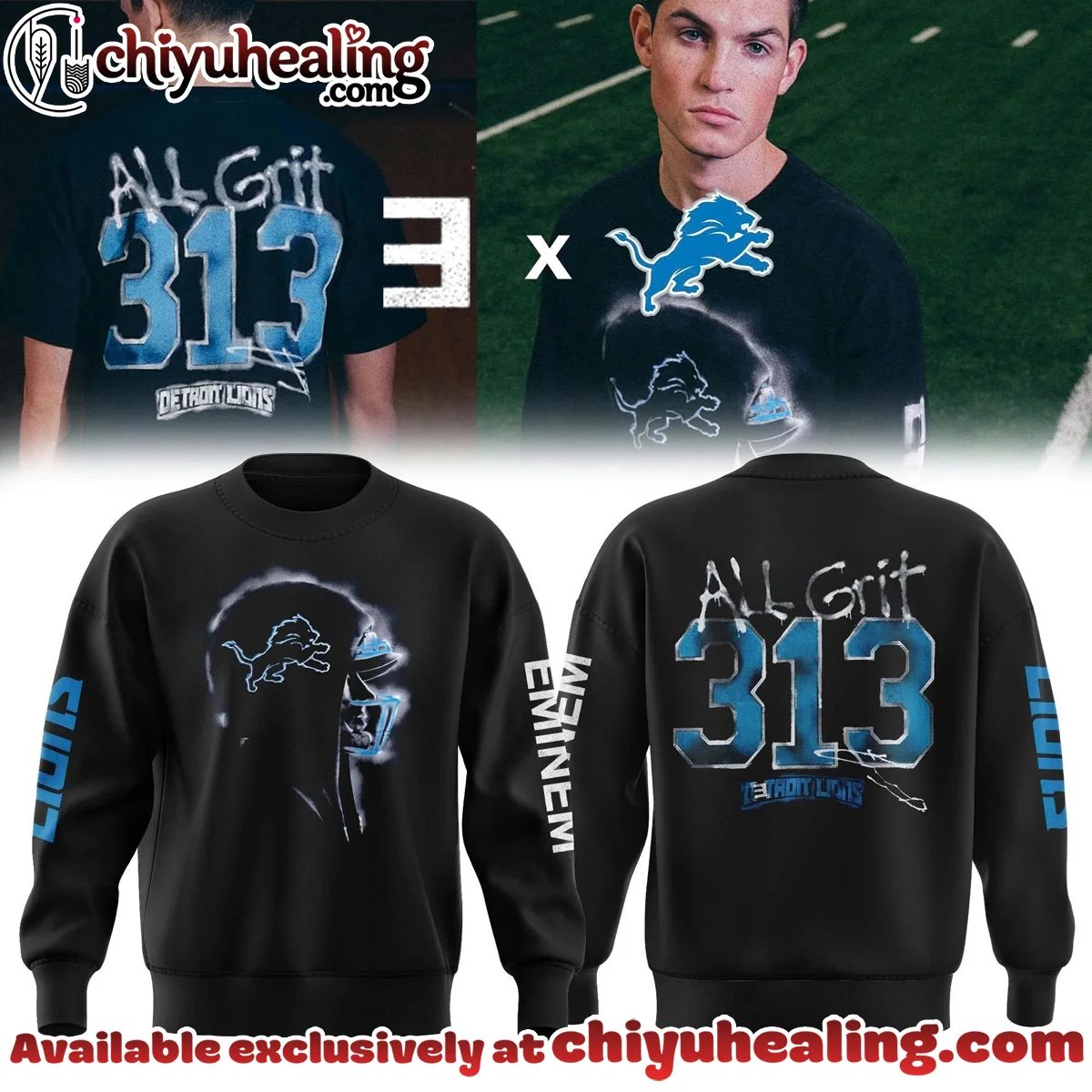Detroit Lions x Eminem Shirt & Hoodie - Part 1