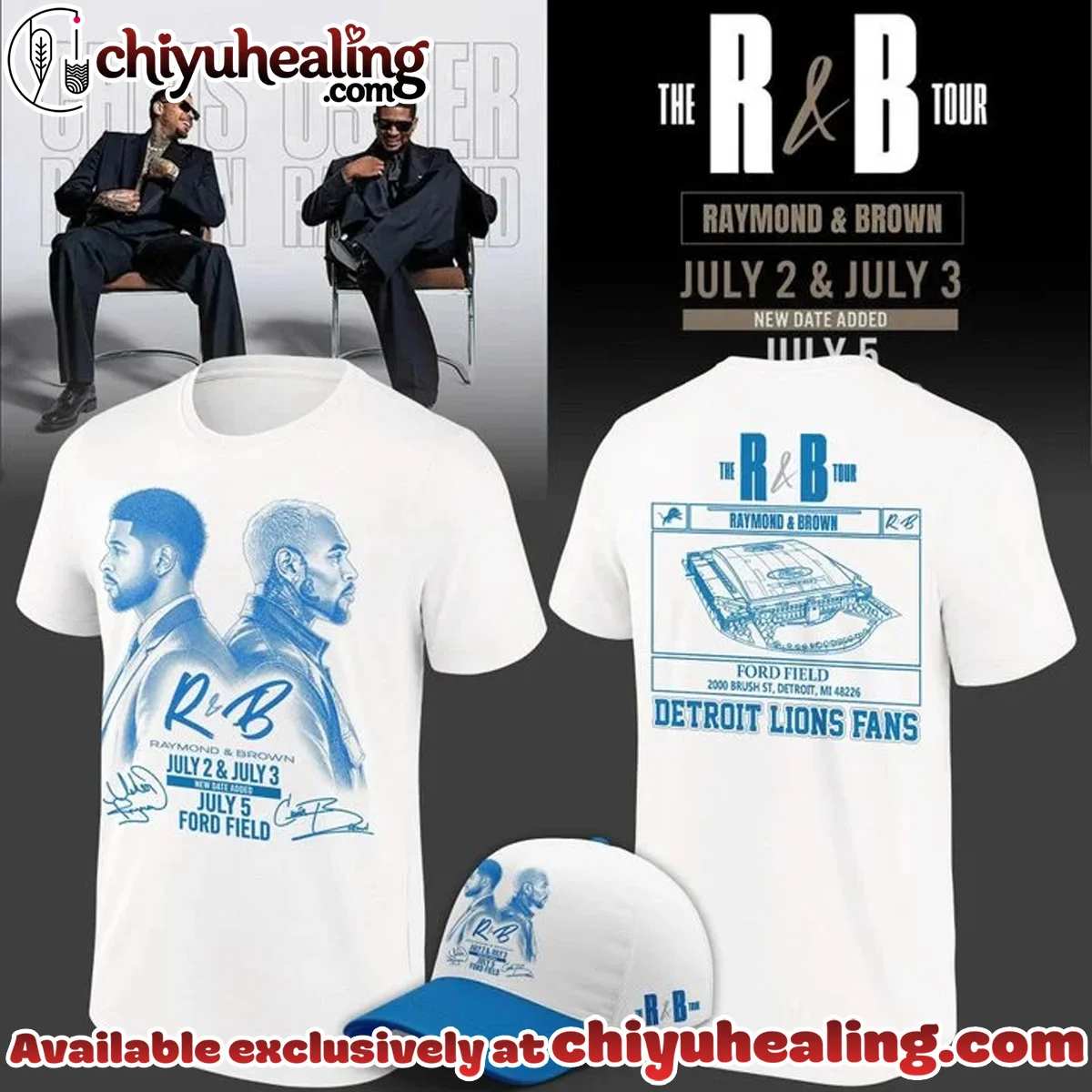 Detroit x The R&B Tour Shirt & Hoodie [Batch 2]