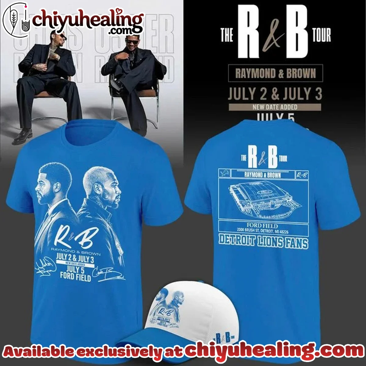 Detroit x The R&B Tour Shirt & Hoodie - Series 1