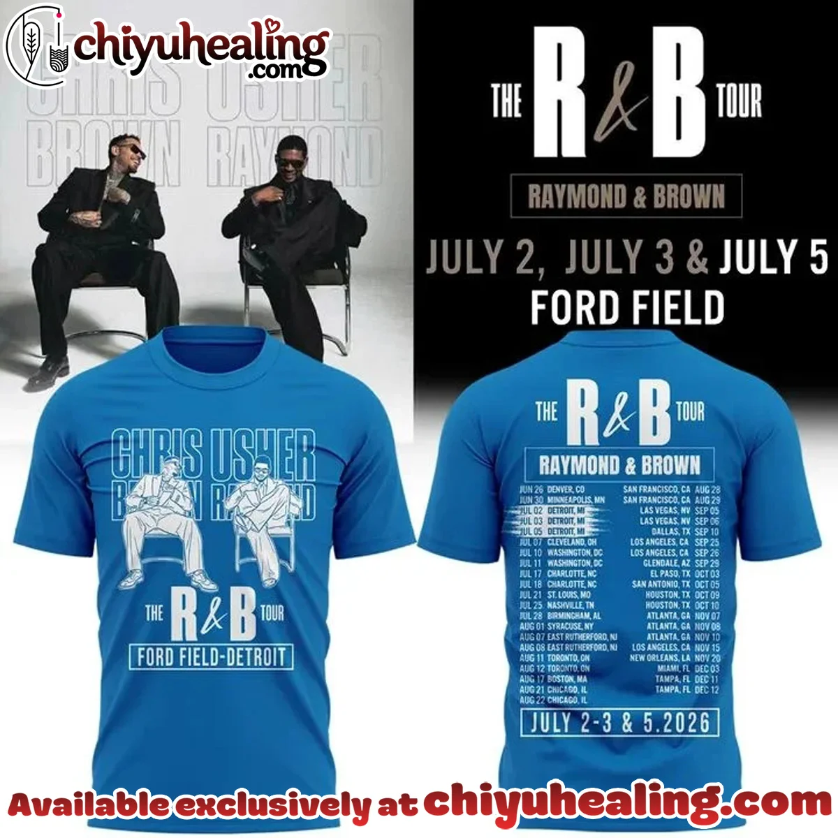 Detroit x The R&B Tour T-Shirt & Hoodie - Variant 1