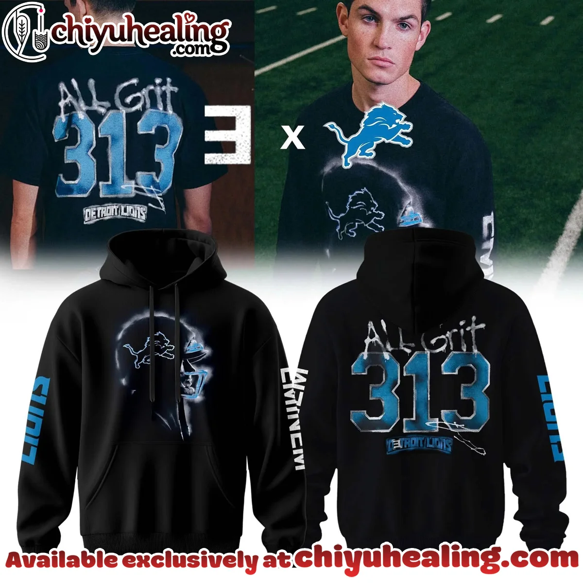 Eminem x Detroit Lions T-Shirt & Hoodie (Design 2)