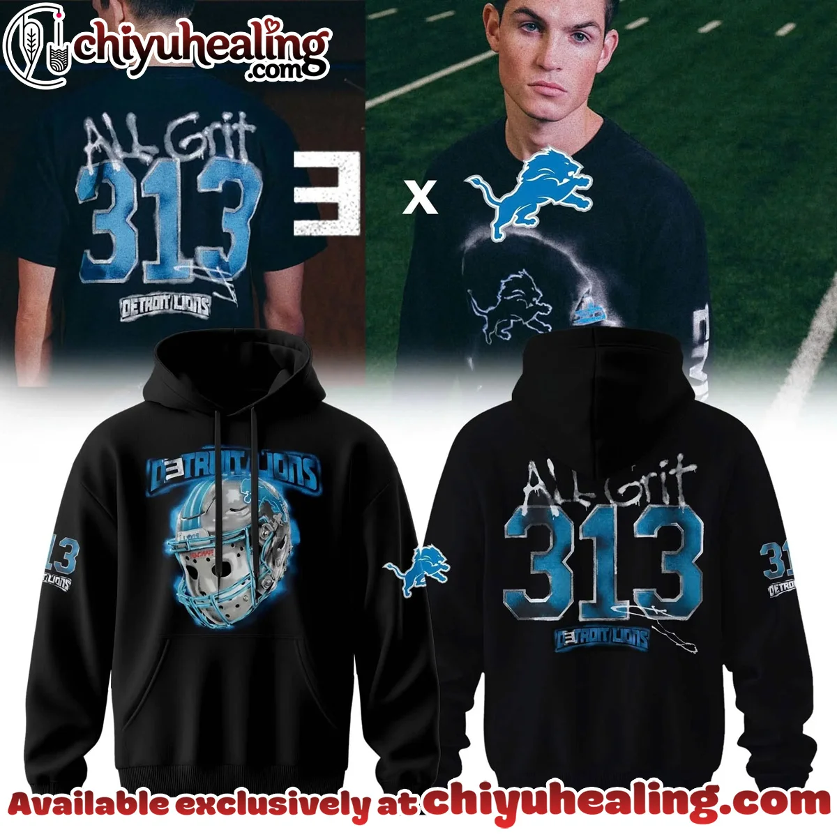 Eminem x Detroit Lions T-Shirt & Hoodie - Part 1