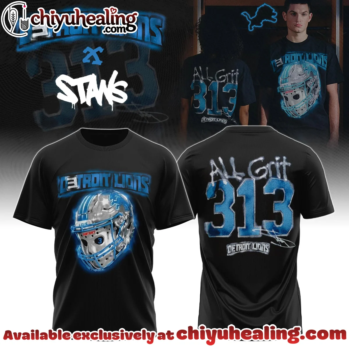 Eminem x Detroit Lions T-Shirt & Hoodie - Variant 3