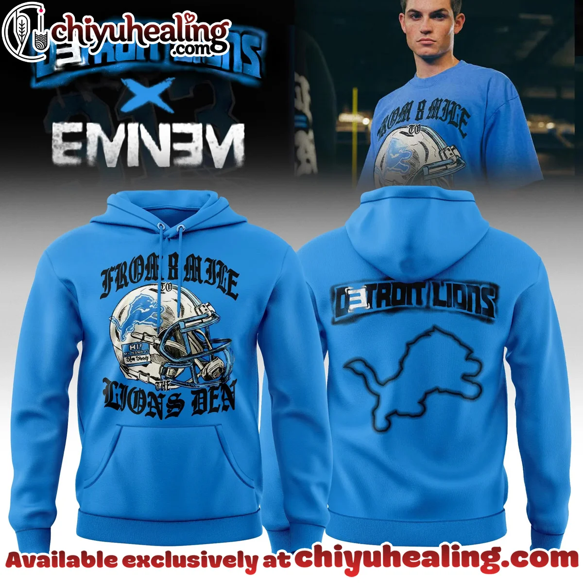 Eminem x Detroit Lions Thanksgiving Halftime Show Shirt & Hoodie [Drop 1]
