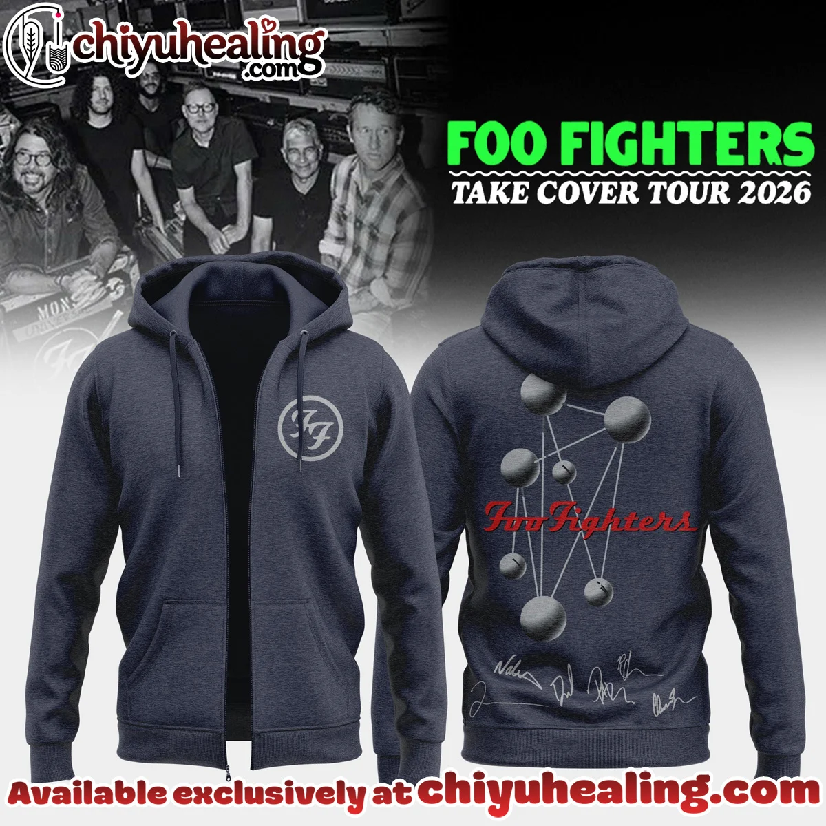 Foo Fighters Take Cover Tour Shirt & Hoodie (Design 6)