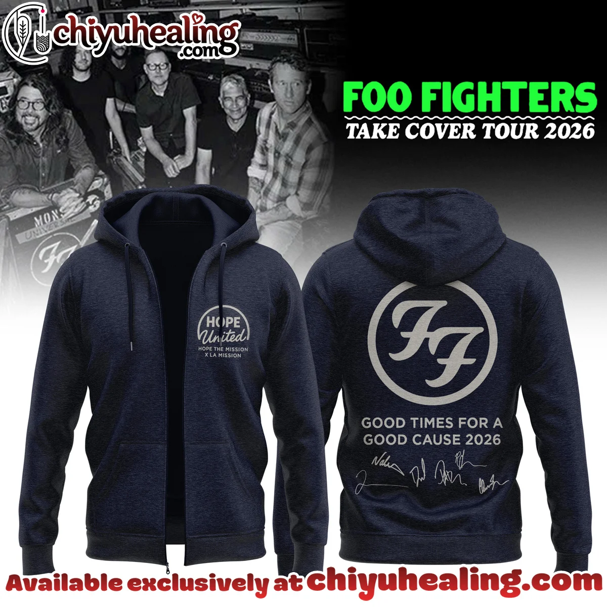 Foo Fighters Take Cover Tour Shirt & Hoodie - Part 11