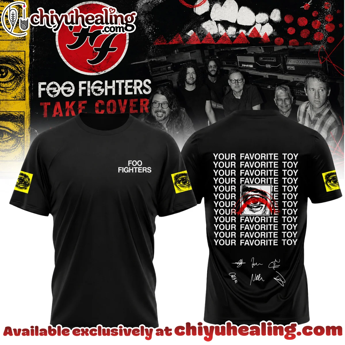 Foo Fighters Take Cover Tour Signature T-Shirt & Hoodie [Batch 6]