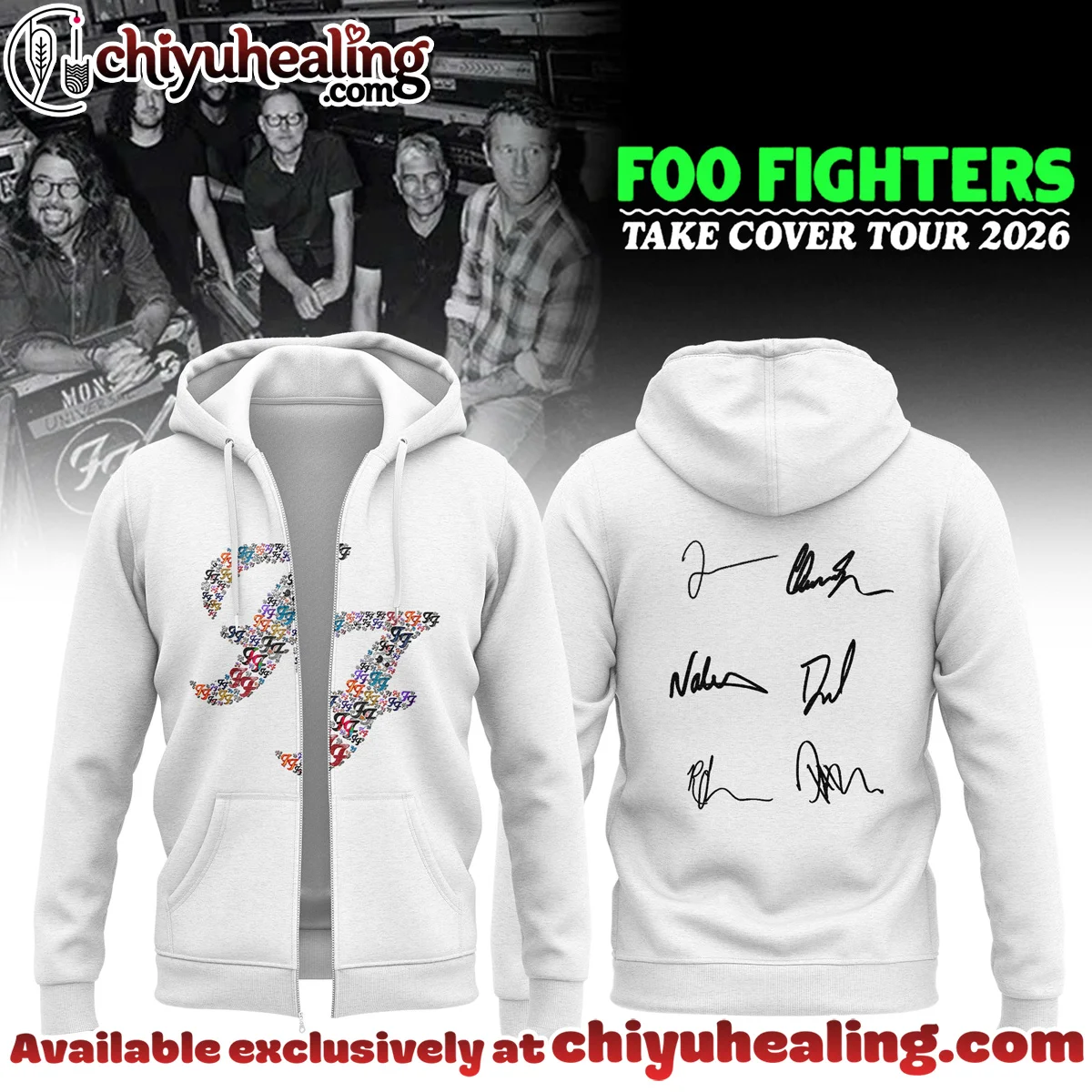 Foo Fighters Take Cover Tour T-Shirt & Hoodie [Drop 17]