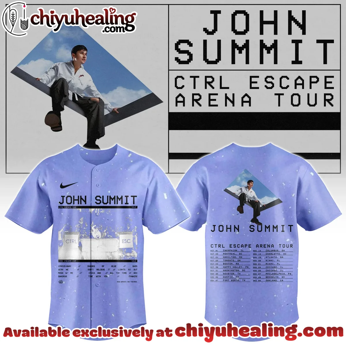 John Summit CTRL Escape Tour Baseball Jersey - Part 10