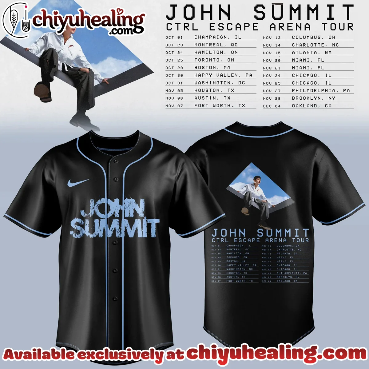 John Summit CTRL Escape Tour Baseball Jersey - Part 2