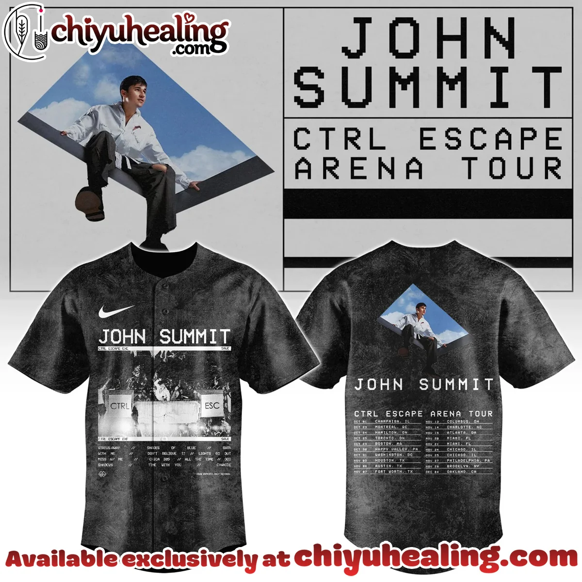 John Summit CTRL Escape Tour Baseball Jersey - Series 4