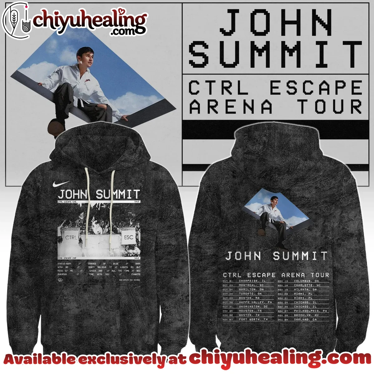 John Summit CTRL Escape Tour Shirt & Hoodie [Batch 9]