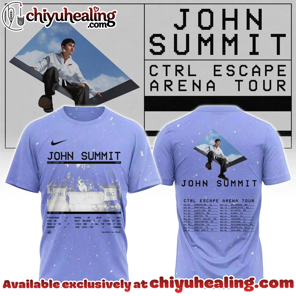 John Summit CTRL Escape Tour T-Shirt & Hoodie (Style 5)