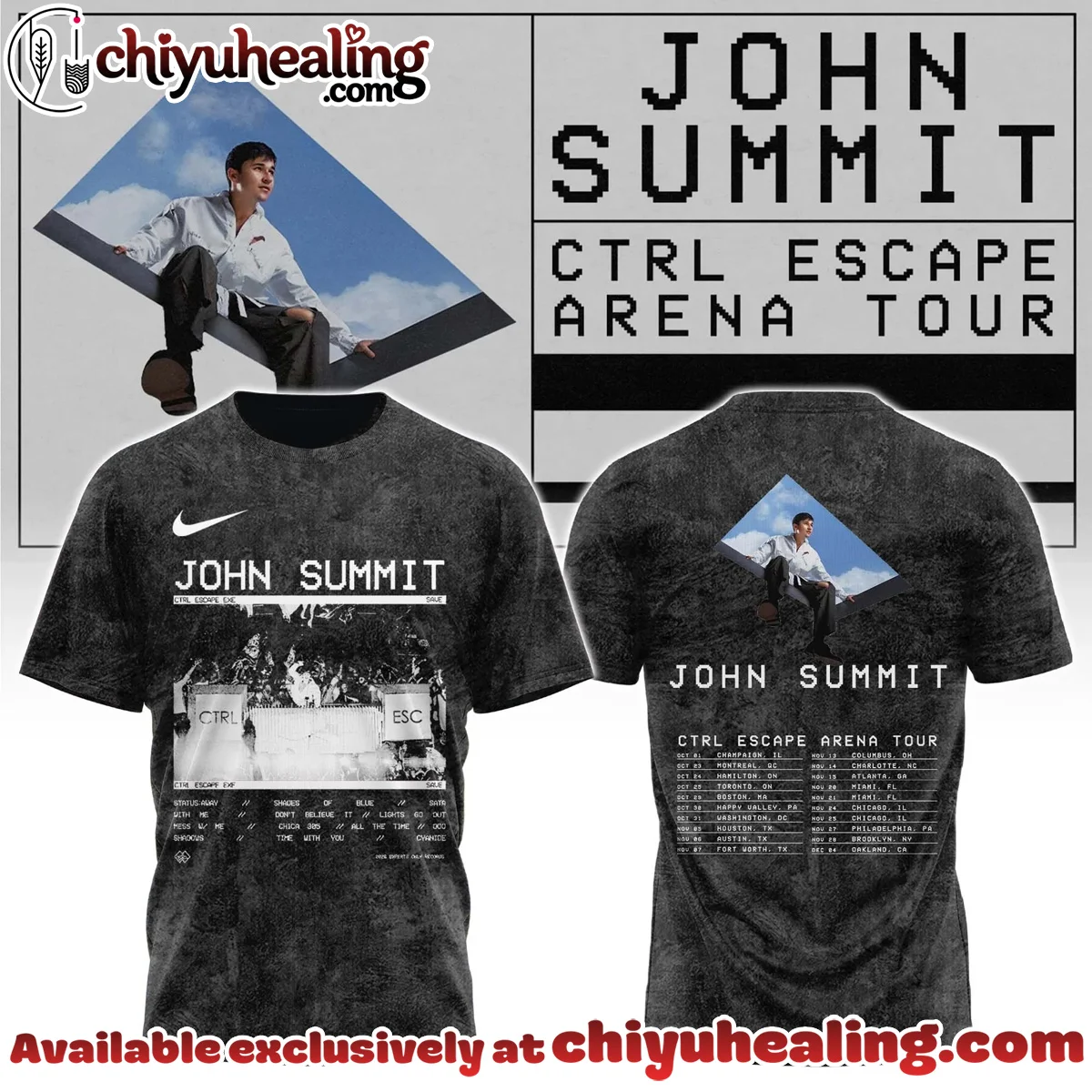 John Summit CTRL Escape Tour T-Shirt & Hoodie - Variant 11