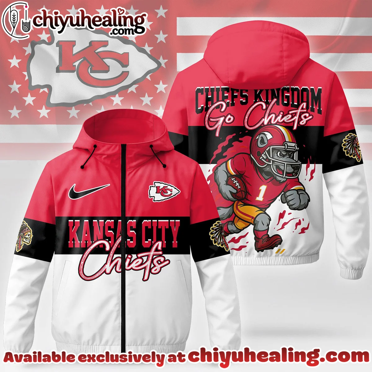 Kansas City Chiefs Windbreaker Jacket