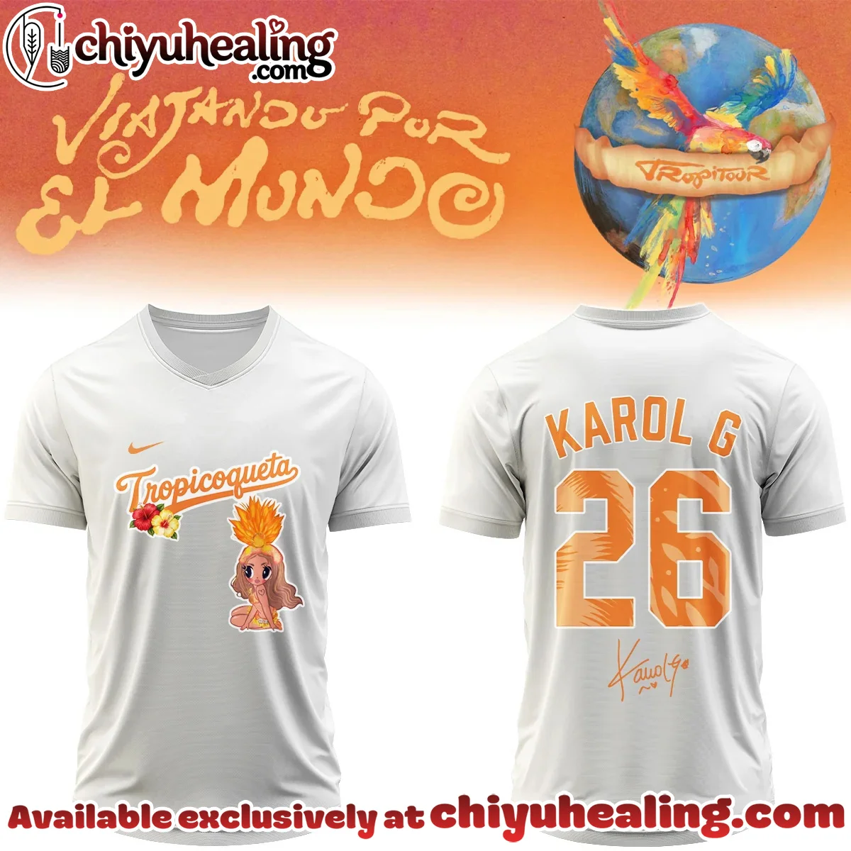 Karol G Nos Vamos de Tour Signature Baseball Jersey [Batch 2]