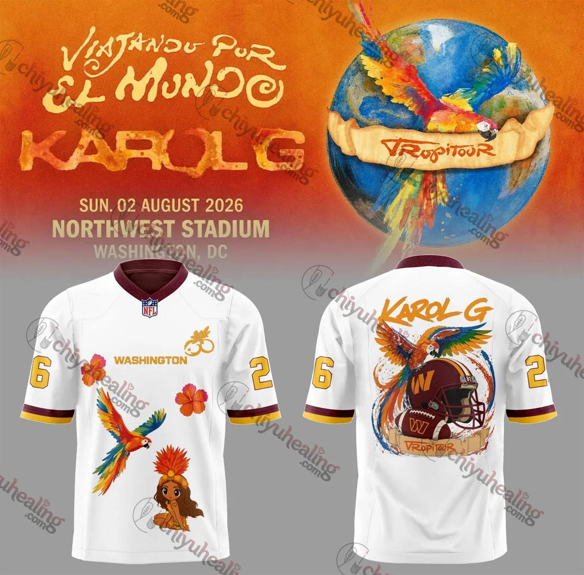 Karol G Viajando Por El Mundo Tropitour Baseball Jersey [Drop 28]