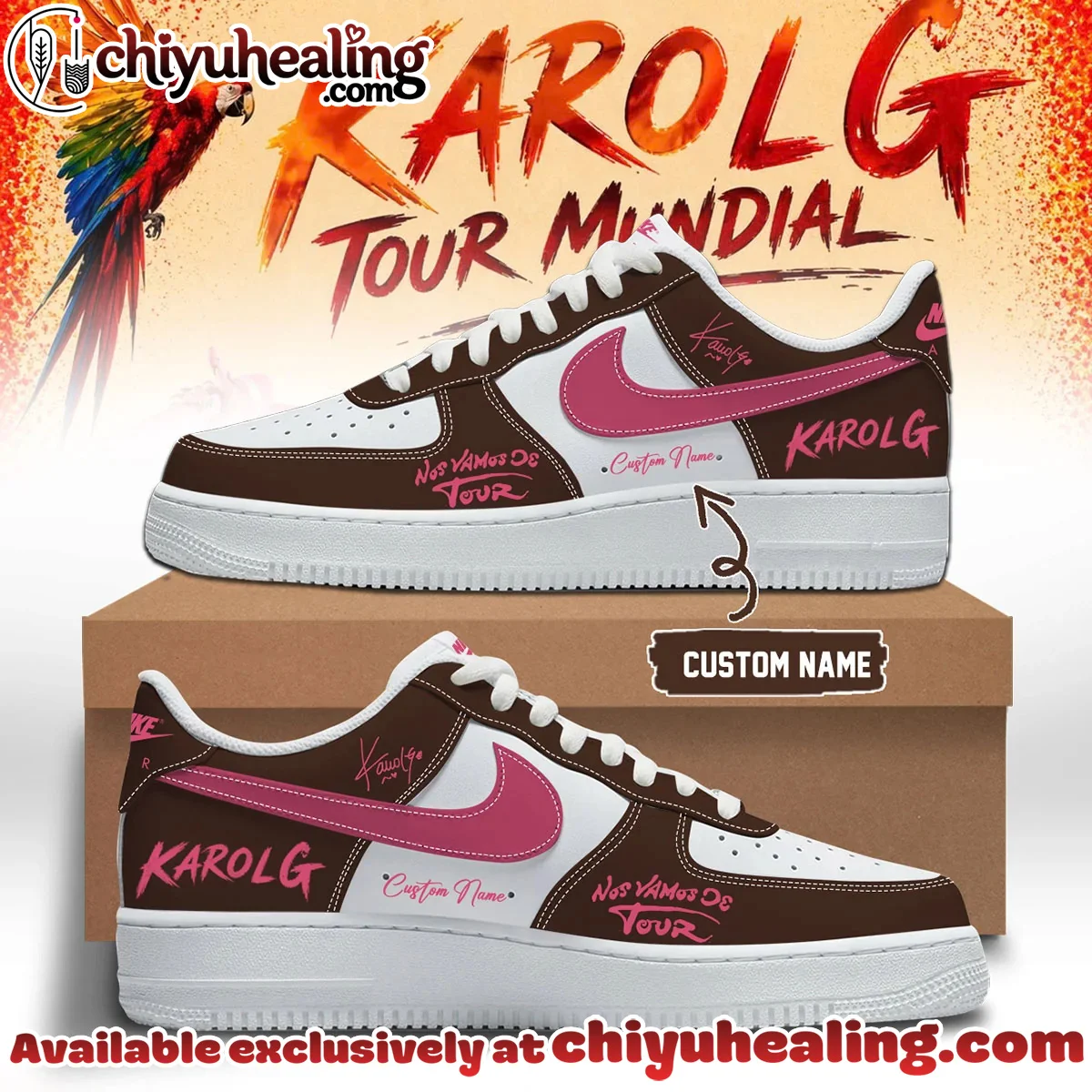 Karol G Viajando Por El Mundo Tropitour Custom Air Force 1 & Jordan 1 Shoes [Drop 16]