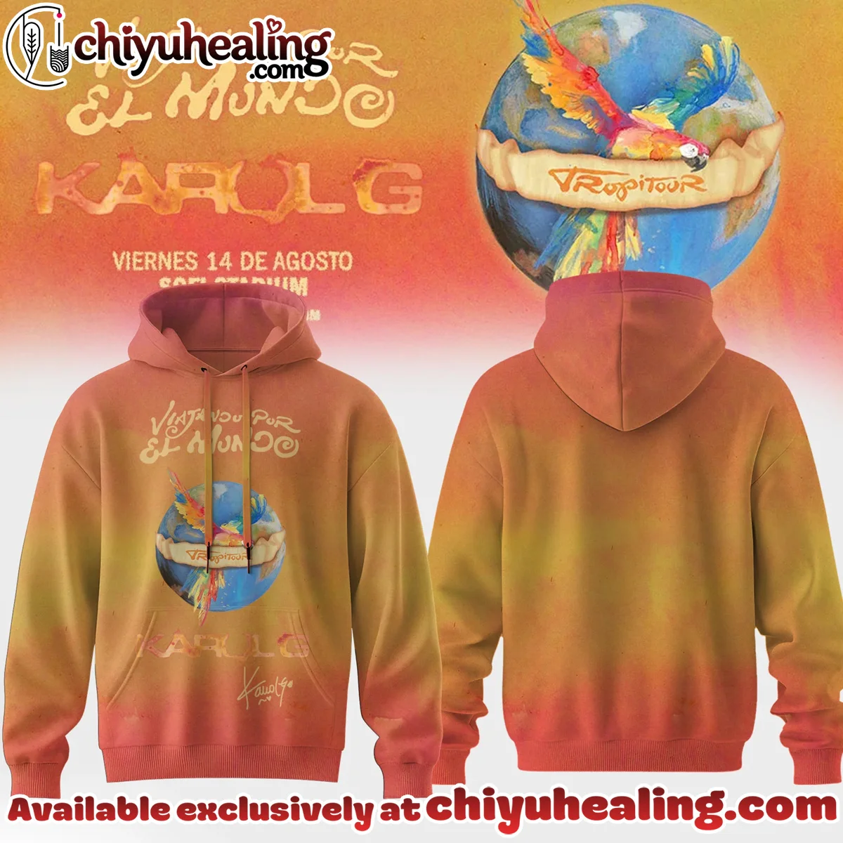 Karol G VIAJANDO POR EL MUNDO TROPITOUR Shirt & Hoodie [Batch 4]