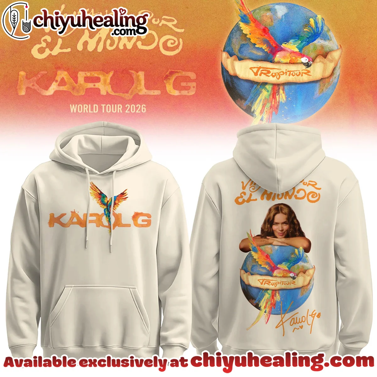 Karol G Viajando por el Mundo Tropitour Shirt & Hoodie (Release 6)