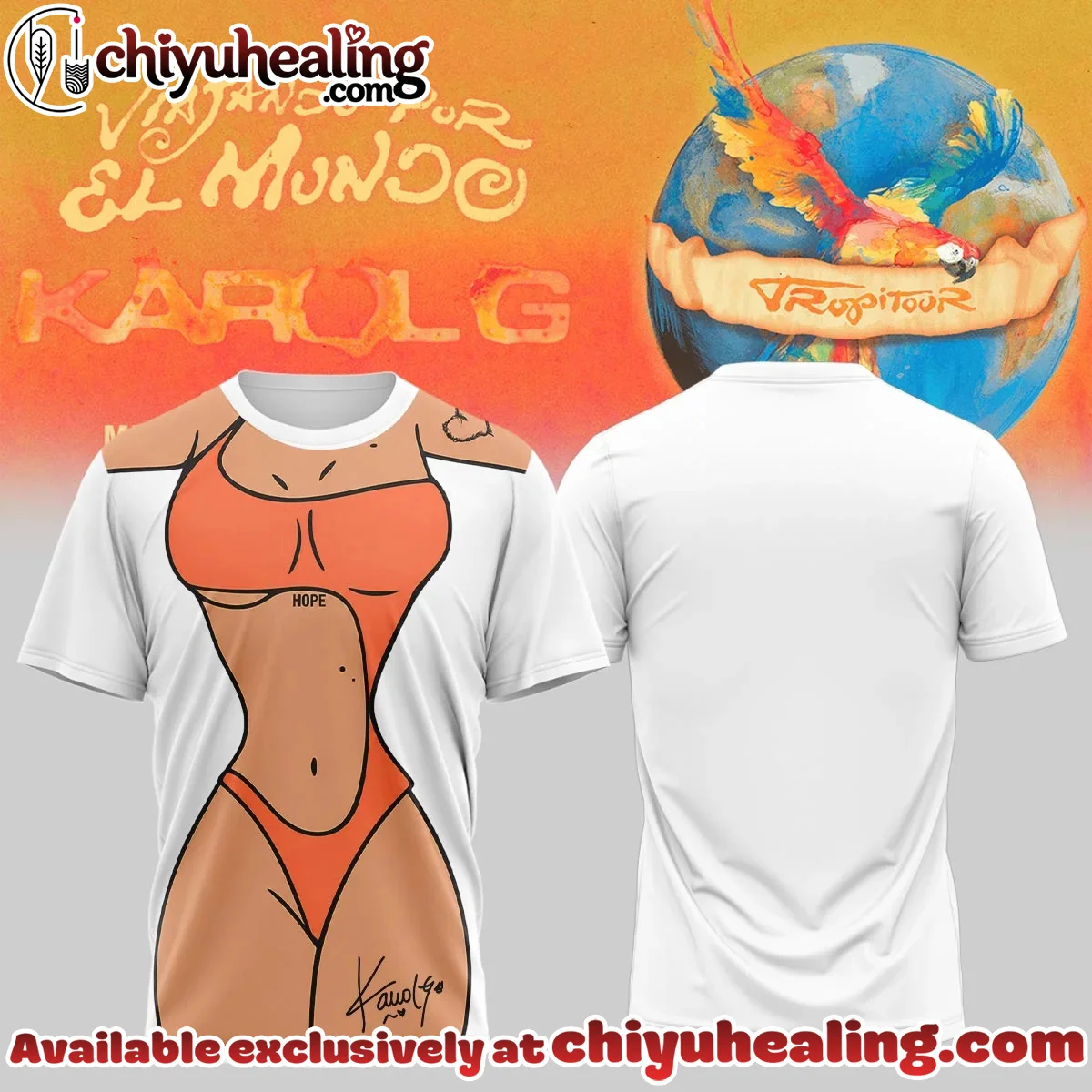 Karol G Viajando por el Mundo Tropitour Shirt & Hoodie (Style 12)