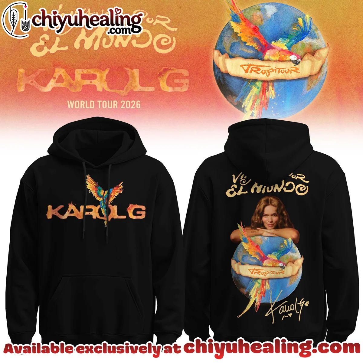 Karol G Viajando Por El Mundo Tropitour Shirt & Hoodie - Variant 30