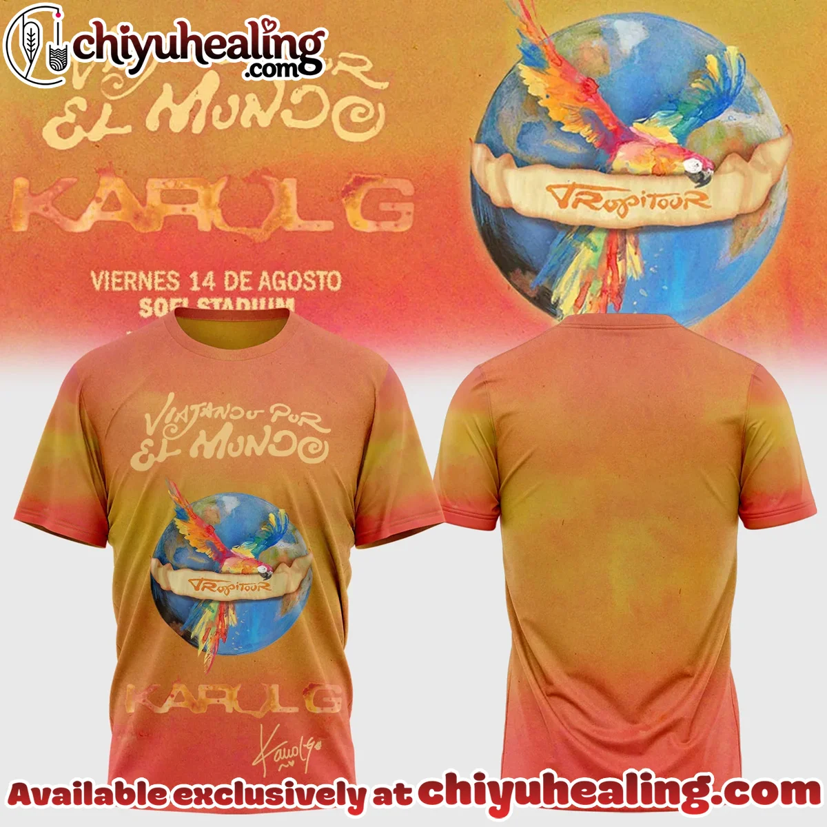 Karol G Viajando Por El Mundo Tropitour T-Shirt & Hoodie [Batch 5]