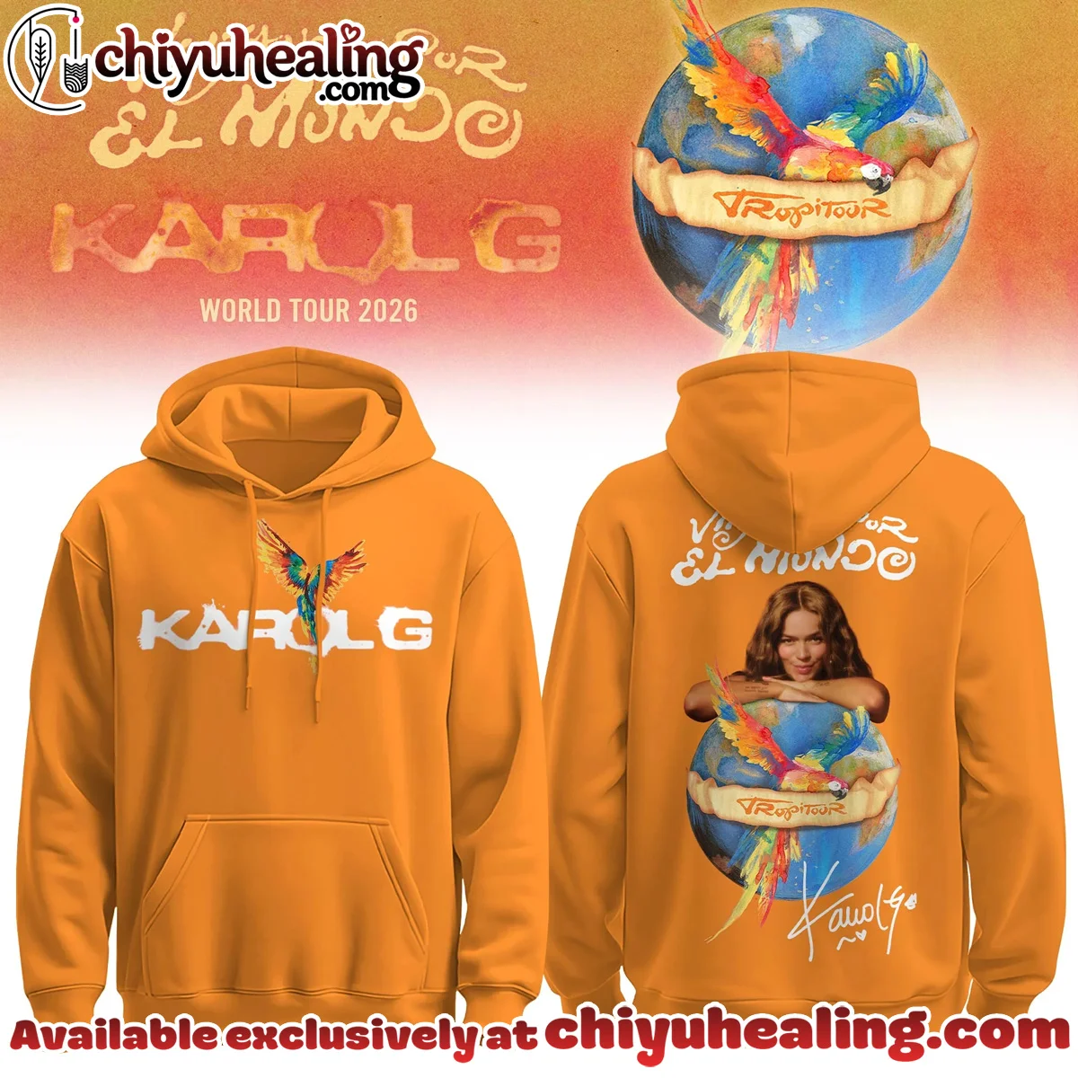 Karol G Viajando Por El Mundo Tropitour T-Shirt & Hoodie (Style 23)