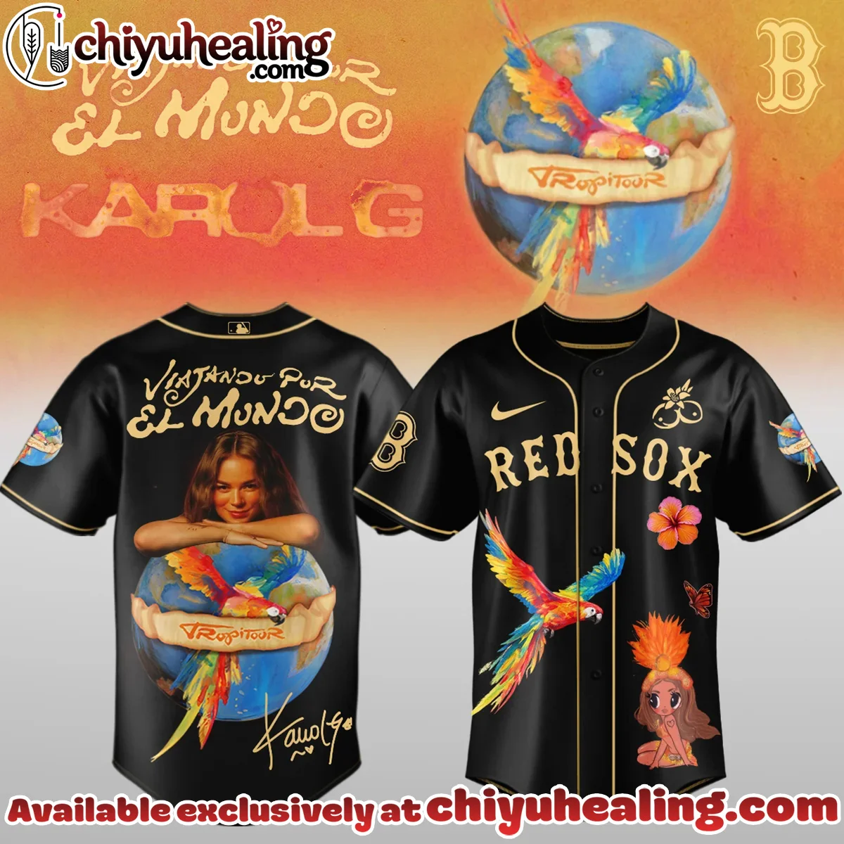 Karol G x MLB Nos Vamos de Tour Baseball Jersey - Part 2 Karol G x MLB Nos Vamos de Tour Baseball Jersey - Part 2